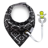 Baby Bandana Bib Set, 2 Pack- Triangles and Spots