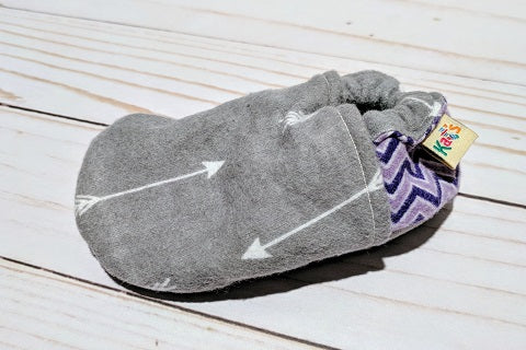 Flannel Arrows Soft Sole Baby Shoes