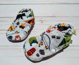 Camp Wild Flannel Soft Sole Baby Shoes