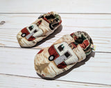 Happy Camper Flannel Soft Sole Baby Shoes