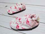 Pink Flamingo Soft Sole Baby Shoes