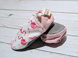 Pink Flamingo Soft Sole Baby Shoes
